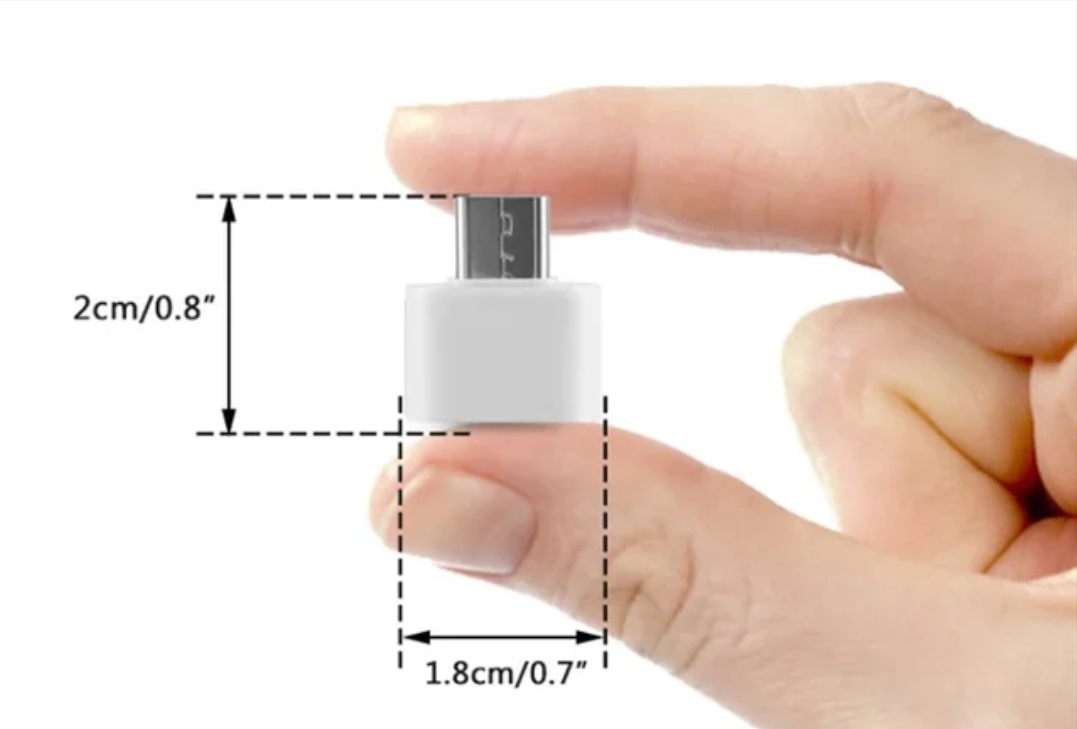 IPhone and Android USB A to Type C Dongle Adapter "WHITE"